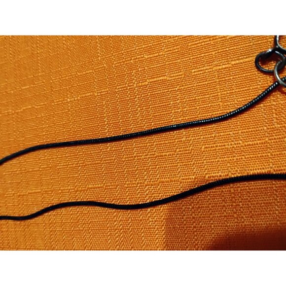 Jasper stone necklace on rope cord, small chip hobo naturalist looks handmade - Picture 8 of 8